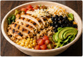 369 Grilled Chicken Power Bowl close-up food photo