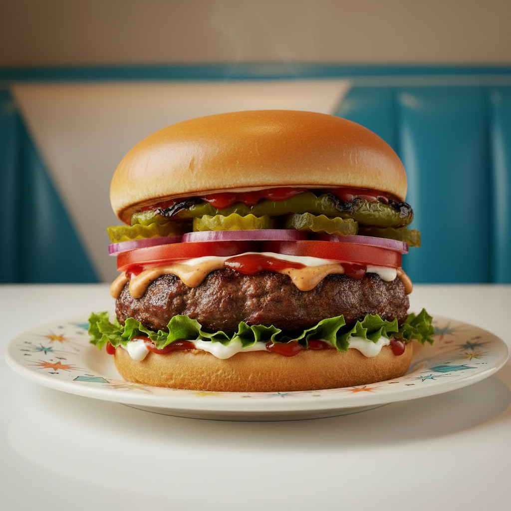 B1. Hamburger - Seedless Bun