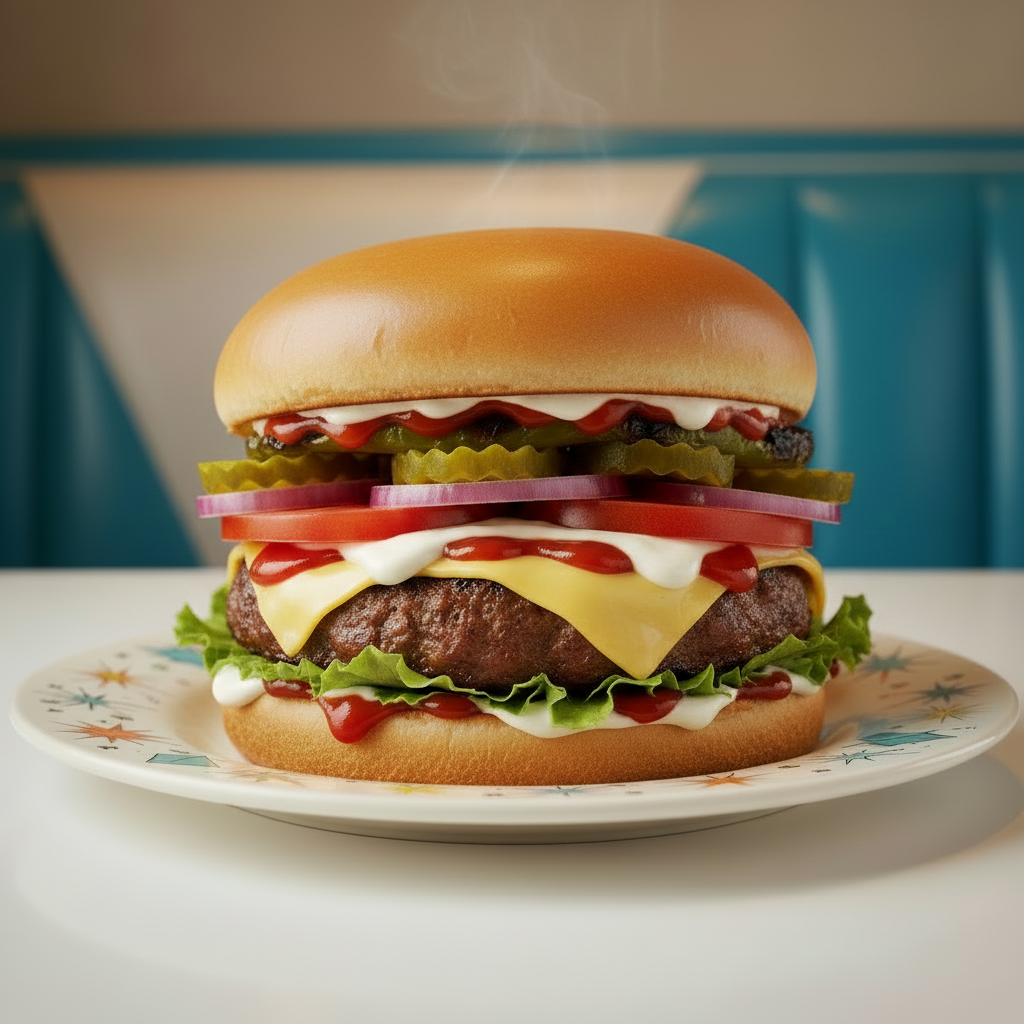 B2. Cheeseburger - Trinity Diner