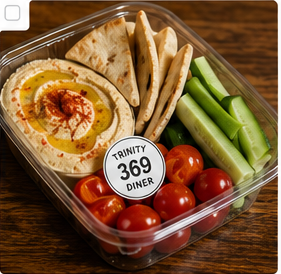 Vortex Hummus Box close-up food image